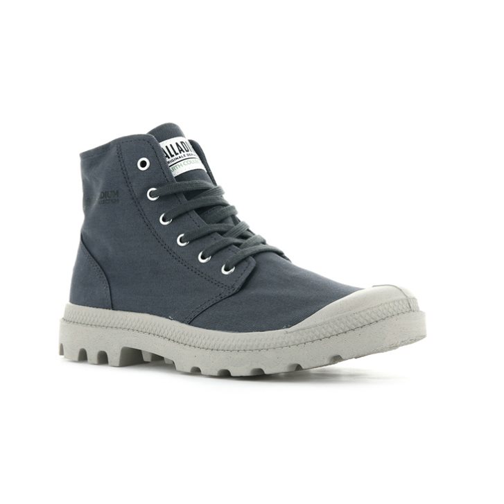 Bottes Palladium Pampa Hi Organic II Femme Bleu Marine | FR EGM423U